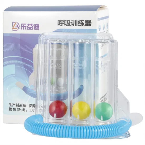 Высокое качество Китай Заводская цена Медицинская помощь Портативный стимулирующий спирометр Дыхание легких Тренажер для дыхания