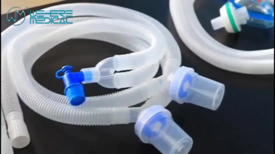 Медицинские складные принадлежности, дыхательный контур анестезиологического аппарата искусственной вентиляции легких для отделения интенсивной терапии